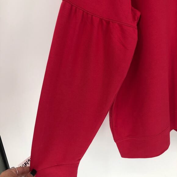 SKECHERS Women's Skechluxe Sweatshirt XXL Pink Raspberry Wine Crewneck NWT - Picture 6 of 11